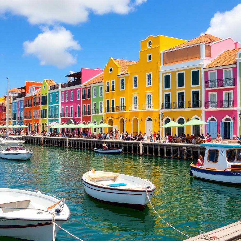 Willemstad colorful waterfront